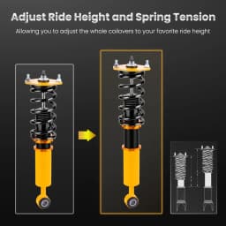 Complete Coilovers for Mitsubishi GTO 3000GT AWD 91-99 3.0L for Dodge Stealth 91-96 Height Coilovers Suspension Spring Shocks
