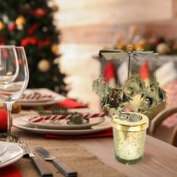 Rotating Candlestick Spinning Aromatherapy Candle Stand Stainless Decorative Carousel Candle Holder For Valentine's Day Elegance