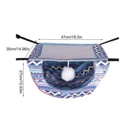 Outdoor Cat Hammock Summer Double-layer Rabbit Hammock Upper Cooling Ice Silk Cushion For Small Animals Rabbit Cat Cage Ferret