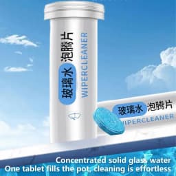 Car Windshield Cleaner Tablets 15PCS Solid Effervescent Tablets Car Windshield Cleaner Automotive Glass Cleaner