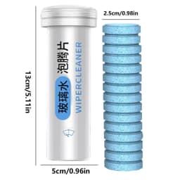 Car Windshield Cleaner Tablets 15PCS Solid Effervescent Tablets Car Windshield Cleaner Automotive Glass Cleaner