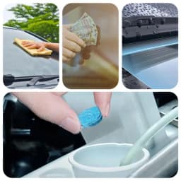 Car Windshield Cleaner Tablets 15PCS Solid Effervescent Tablets Car Windshield Cleaner Automotive Glass Cleaner