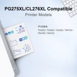 Ink Cartridge 275 276 XL Compatible for PG275XL CL276XL canon Printer Ink Black Tri-Color for Pixma TS3520 TS3500 TS3522 TR4700