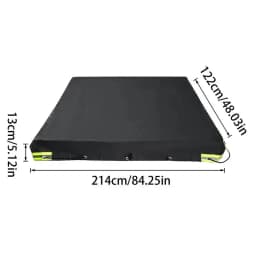 Trailer Tarp 420D Oxford Waterproof Travel Trailer RV Cover Windproof Trailer Flat Tarpaulin For Cars Transport Trailers RV