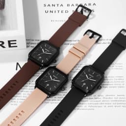 LANCARDO Silicone Sports Watch Men's and Women's Fashion Casual Analog Quartz Rectangular Watch Anniversary Gift