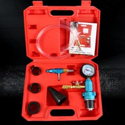 Vacuum Coolant Fill Kit Radiator Coolant Replacement Tool Cooling System Purge Kit 7pcs Automobile Repairing Tool Supplies For