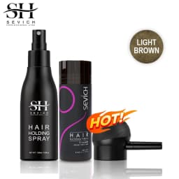 3pcs Hair Fibers Set Keratin Hair Building Styling Powder Hair Loss Instant Regrowth Thickening Powders Hairline Beard Filling