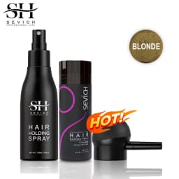3pcs Hair Fibers Set Keratin Hair Building Styling Powder Hair Loss Instant Regrowth Thickening Powders Hairline Beard Filling