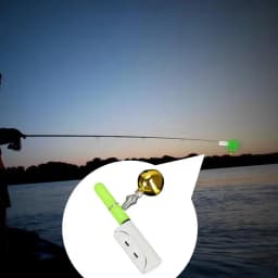 Glowing Stick For Fishing Night Fishing Strike Alert Stick Waterproof Lamp With Bell Fishing Glowing Sticks Fishing Tool For Sea