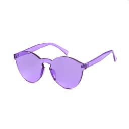 SORVINO Candy Color Sunglasses Round Rimless Sunglasses for Women Trendy Transparent Eyewear Vintage Red Purple Blue Green Glass