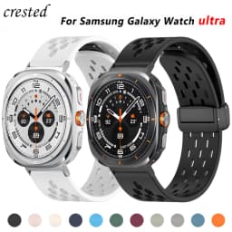 Magnetic Loop For Samsung Watch 7 ultra band 47mm Accessories sport Silicone belt bracelet correa Galaxy Watch Ultra Strap 47 mm