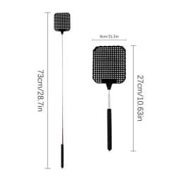Heavy Duty Fly Swatter Indoor Manual Fly Swatter Retractable Design Fly Swatting Tool For Bedroom Living Room Home And