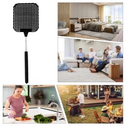 Heavy Duty Fly Swatter Indoor Manual Fly Swatter Retractable Design Fly Swatting Tool For Bedroom Living Room Home And