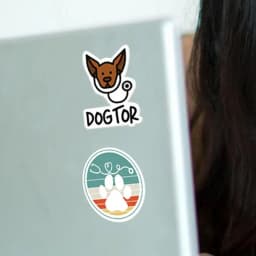 Veterinary Stickers Cute Veterinary Decals Vet Doctor Notebook Material Stickers 50 PCS Waterproof Decals Laptop Accessories For