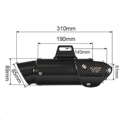 For Yamaha R25 R3 Any Year Motorcycle Complete Exhaust System Front Pipe Stainless Steel Slip On With Removable DB Killer