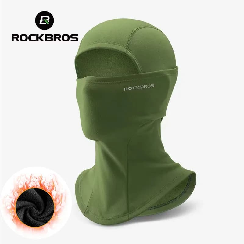 ROCKBROS Winte Maskr Balaclava Scarf Keep Warm Moto Cyling Mask Fishing Skiing Mask Bicycle Scarf Motorcycle Scarf Bike Hat