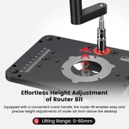 ENJOYWOOD GD7 PRO Router Lift for 65mm 69mm Wood Router Table Set Up Lift with Plate Precision Woodworking Tool
