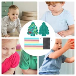 Busy Kids Board Fine Motor Skill Toy Silicone Car Travel Busy Kids Board Fine Motor Skill Fidget Toy For Calming Stress With Bag
