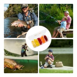 Soft Bait Kit 100pcs Soft Fishing Lures PVC Fishing Worm Fishing Lures Baits For Freshwater Saltwater Trout Crappie Fishing Gear