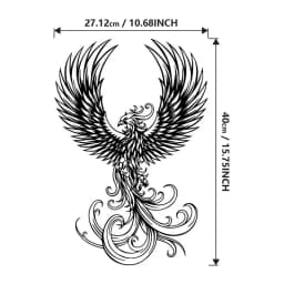 Black Metal Wall Decor Black Metal Wall Decoration Gothic Art Decor Decorative Lion Phoenix Angel Skeleton Iron Art Wall Decor