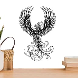 Black Metal Wall Decor Black Metal Wall Decoration Gothic Art Decor Decorative Lion Phoenix Angel Skeleton Iron Art Wall Decor