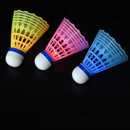 LED Badminton Shuttlecocks Light In The Dark Shuttlecock Balls Nylon Lighting Badminton 4X LED Shuttlecock For Badminton