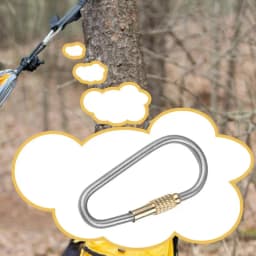 Small Locking Carabiner Titanium Screw Lock Buckle Keychain Clip High Strength Lightweight Key Rings For Hiking Camping