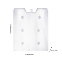 1100ml-2000ml Cool Cooler Freezer Recyclable White Fresh Keeping Slim Ice Pack Safe And Durable Keep Food Fresh For Picnics 1pcs