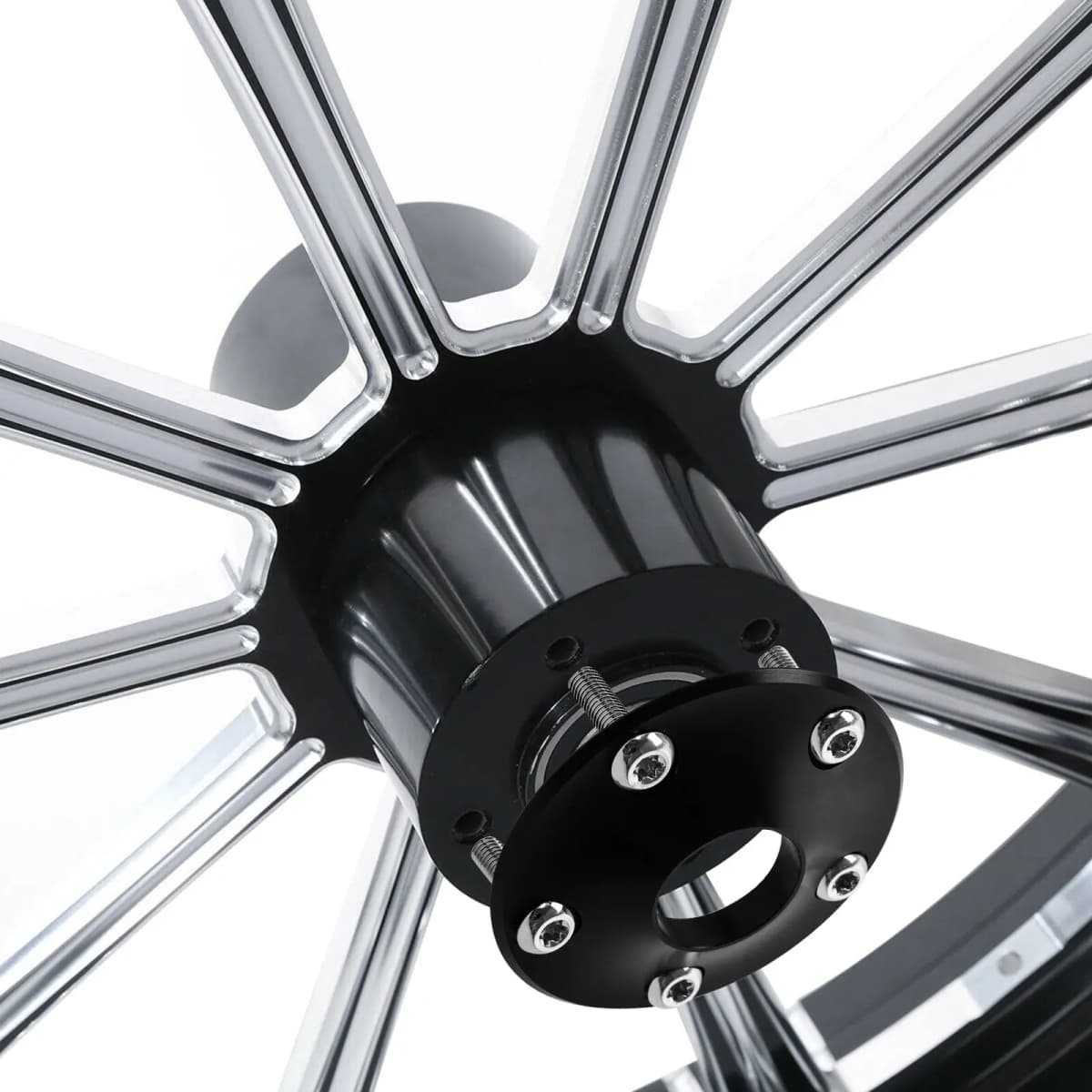 Motorcycle Dual Disc Front Wheel Hub Cap Cover For Harley Touring Street Road Glide Non ABS 2008-2021