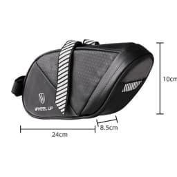 1PC 1.5-2L Black Bicycle Bag Mountain Bike Tool Tail Bag Cushion Saddle Bag Riding Cyling Equipment