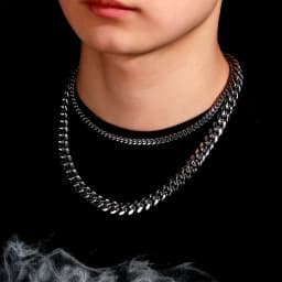 JINAO 2021 New 6 mm 10 mm 12 mm 14 mm High Quality Stainless Steel Cuban Bracelets and Necklaces Gift For Men
