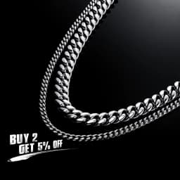 JINAO 2021 New 6 mm 10 mm 12 mm 14 mm High Quality Stainless Steel Cuban Bracelets and Necklaces Gift For Men