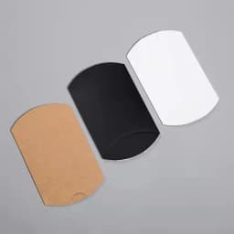 50PCS Kraft Paper Pillow Box Wedding Party Gift Candy Boxes  Party Birthday Supply Paper Bags for Gifts Tea party decorations