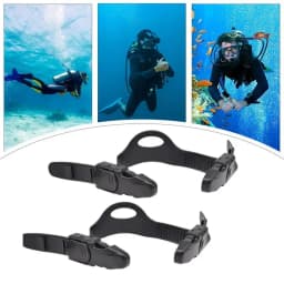 Diving Fin Strap Quick Release Flipper Strap Adjustable Rubber Fin Belt With Quick Release Buckles For Swimming Snorkeling