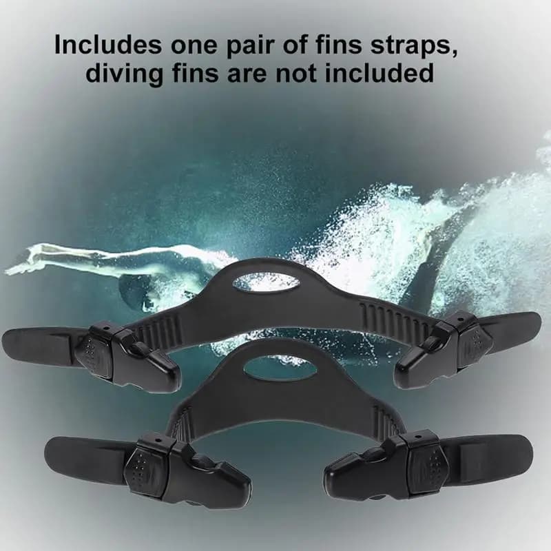 Diving Fin Strap Quick Release Flipper Strap Adjustable Rubber Fin Belt With Quick Release Buckles For Swimming Snorkeling
