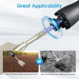 Hex Shank Demolition Hammer 47cm Clay Spade Cutter Concrete Breaker Chisel Long Shovel Bit 40Cr Steel Fit For 65/95 Jack Hammer