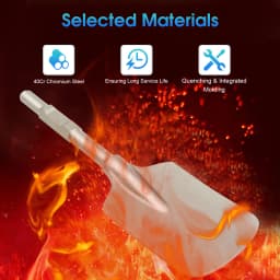 Hex Shank Demolition Hammer 47cm Clay Spade Cutter Concrete Breaker Chisel Long Shovel Bit 40Cr Steel Fit For 65/95 Jack Hammer