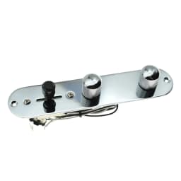 KAISH Fully Loaded Control Plate Pre-Wired 3-Way Control Plate with Wiring Harness for Fender Tele/Telecaster Chrome/Black/Gold