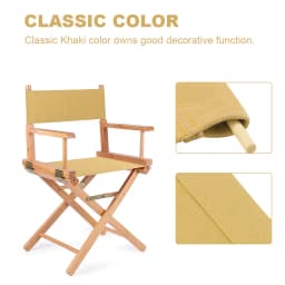 Replacement Canvas Directors Chairs Cover Stool Protector Chairs Canvas Covers Simple Solid Seat Covers Set Outdoor Yard Garden