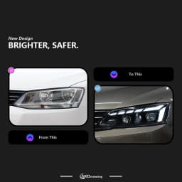 AKD Head Lamp for VW Jetta Sagitar MK6 LED Headlight 2011-2018 Headlights MK6 DRL Turn Signal High Beam Angel Eye Projector Lens