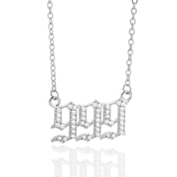 Angel Number Necklaces For Women Men 111 222 333 Stainless Steel Chain Zircon Pendant Necklaces Birthday Jewelry Gift