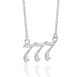 Angel Number Necklaces For Women Men 111 222 333 Stainless Steel Chain Zircon Pendant Necklaces Birthday Jewelry Gift