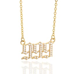 Angel Number Necklaces For Women Men 111 222 333 Stainless Steel Chain Zircon Pendant Necklaces Birthday Jewelry Gift