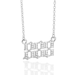 Angel Number Necklaces For Women Men 111 222 333 Stainless Steel Chain Zircon Pendant Necklaces Birthday Jewelry Gift