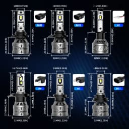 NOVSIGHT Car Headlight H4 LED H7 H11 H8 H9 9005 HB3 9006 HB4 H1 H3 Car Lights 60W 13000LM 6500K White Plug and Play Auto Bulbs