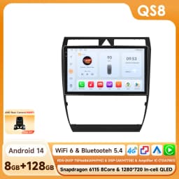Hizpo 8G 128G Car Radio Carplay For Audi A6 C5 2 RS6 S6 1997 - 2004 GPS 1280*720P Android 13 Auto 2din Multimedia Player Stereo