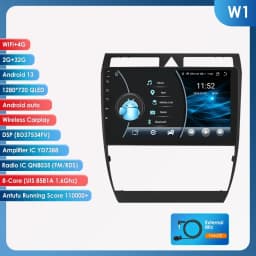 Hizpo 8G 128G Car Radio Carplay For Audi A6 C5 2 RS6 S6 1997 - 2004 GPS 1280*720P Android 13 Auto 2din Multimedia Player Stereo