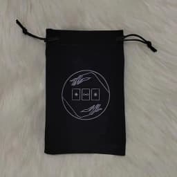 Tarot Card Bag 3.94X7.08in Tarot Deck Storage Bag Black Tarot Card Holder With Drawstring Small Velvet Pouch For Tarot