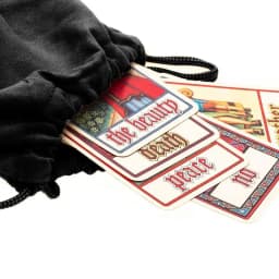 Tarot Card Bag 3.94X7.08in Tarot Deck Storage Bag Black Tarot Card Holder With Drawstring Small Velvet Pouch For Tarot