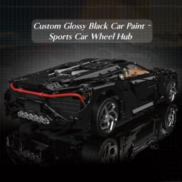 Mould King 13163 Technical Car Building Block Remote Control La Voiture Noire Sport Racing Car Model Toys Kids Christmas Gift